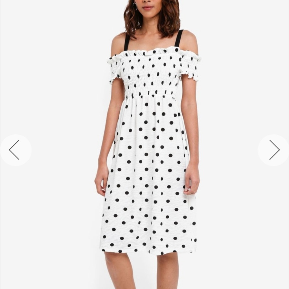 Topshop polka dot dress
